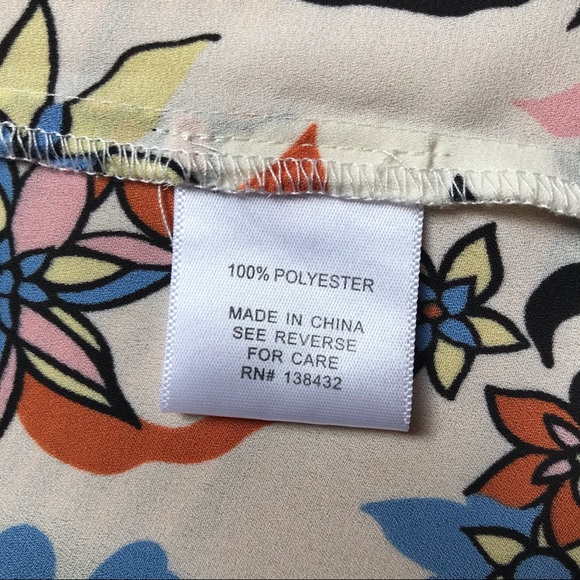 ModCloth Cream Floral Robe/Duster, EUC, S/M - Picture 9 of 12